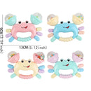 Montessori Crab Rattle Toy – Soft Teething Toy for Infants